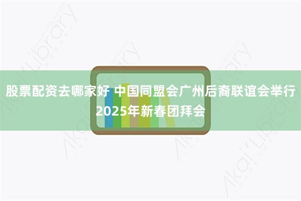 股票配资去哪家好 中国同盟会广州后裔联谊会举行2025年新春团拜会